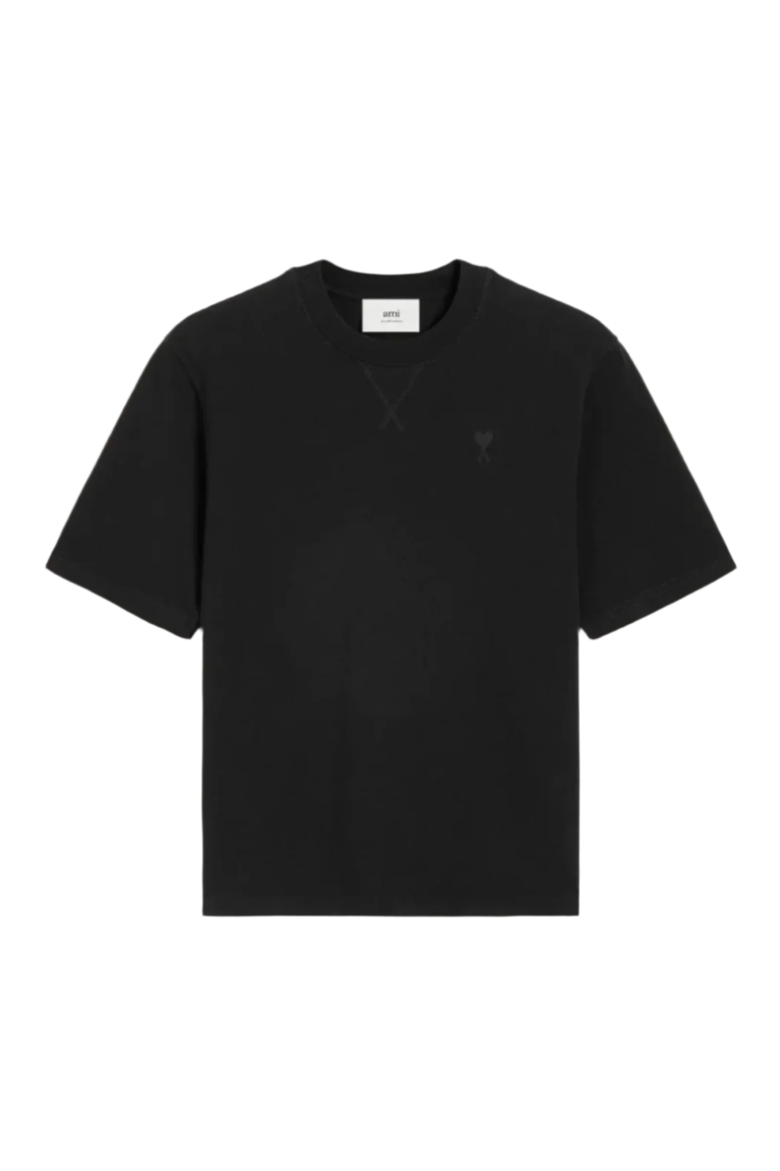 A♡ Футболка Ami Paris Ami de Coeur чорна — оригінал | CINQ