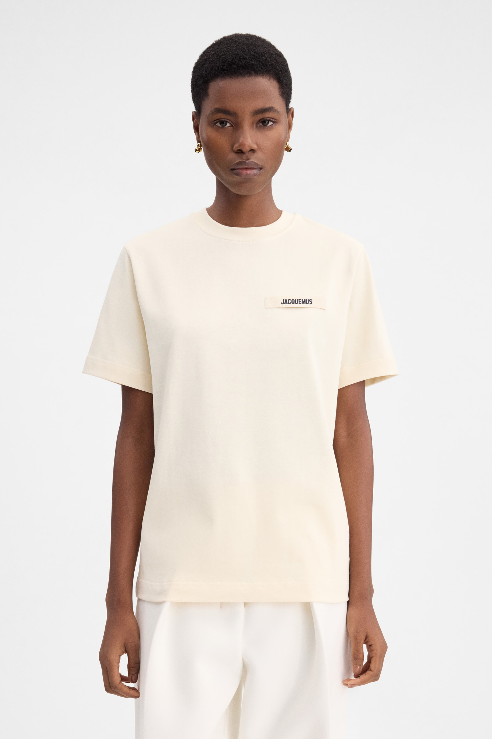 JACQUEMUS Футболка з логотипом Gros Grain 245JS208-2125-150