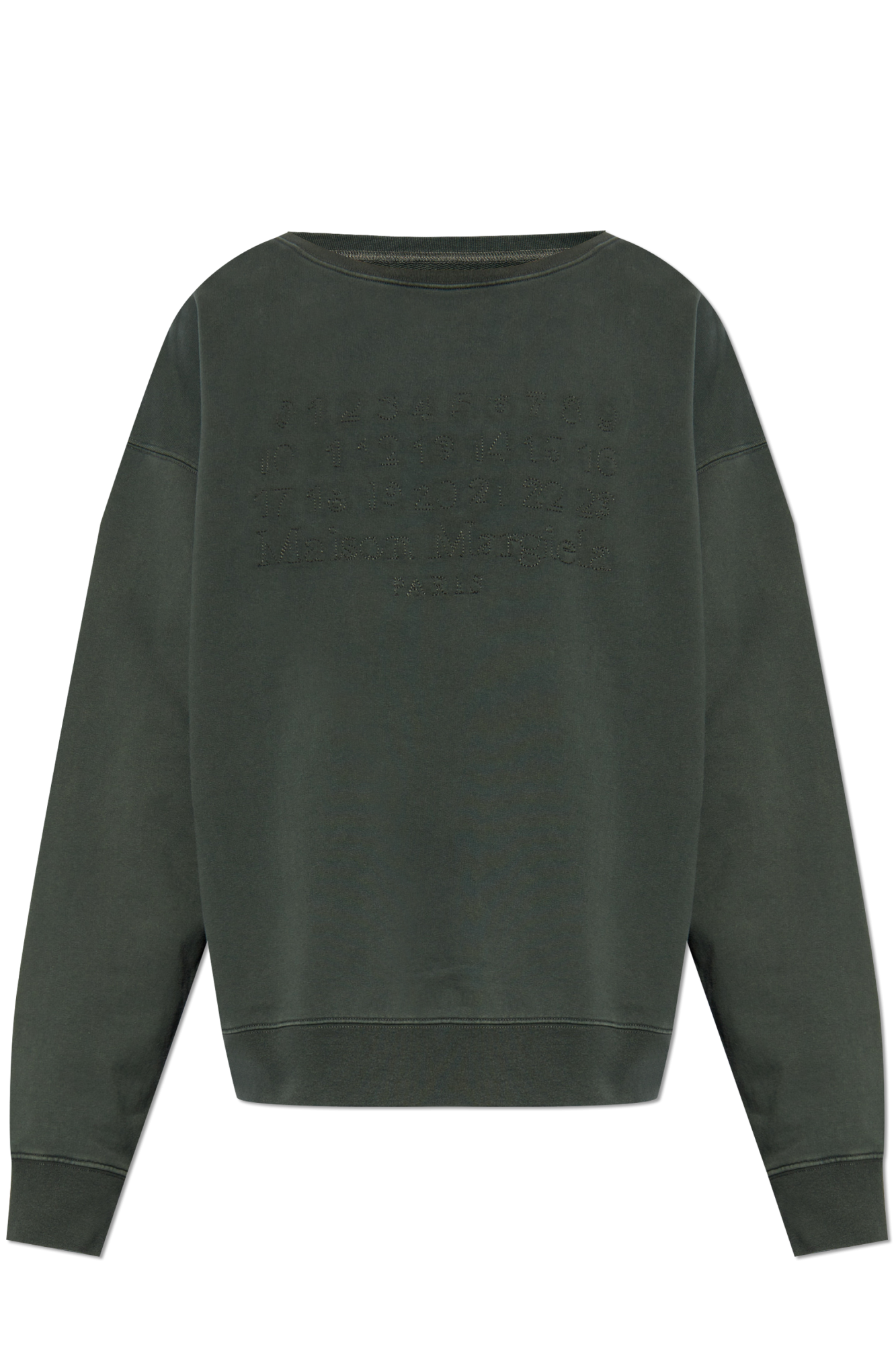 Maison Margiela GREY Sweatshirt with embroidered logo S50GU0230 M25017-969