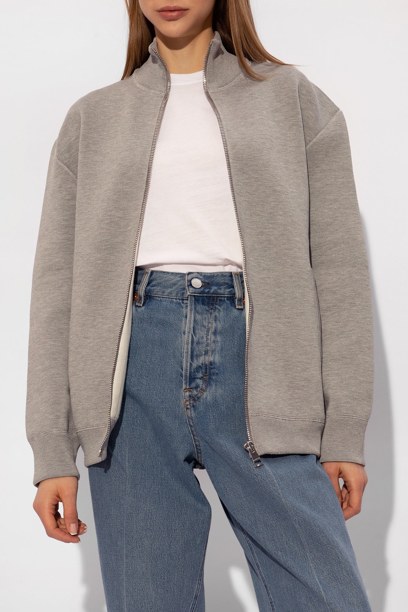 Gucci GREY Sweatshirt with a stand-up collar 784026 XKD4B-1264
