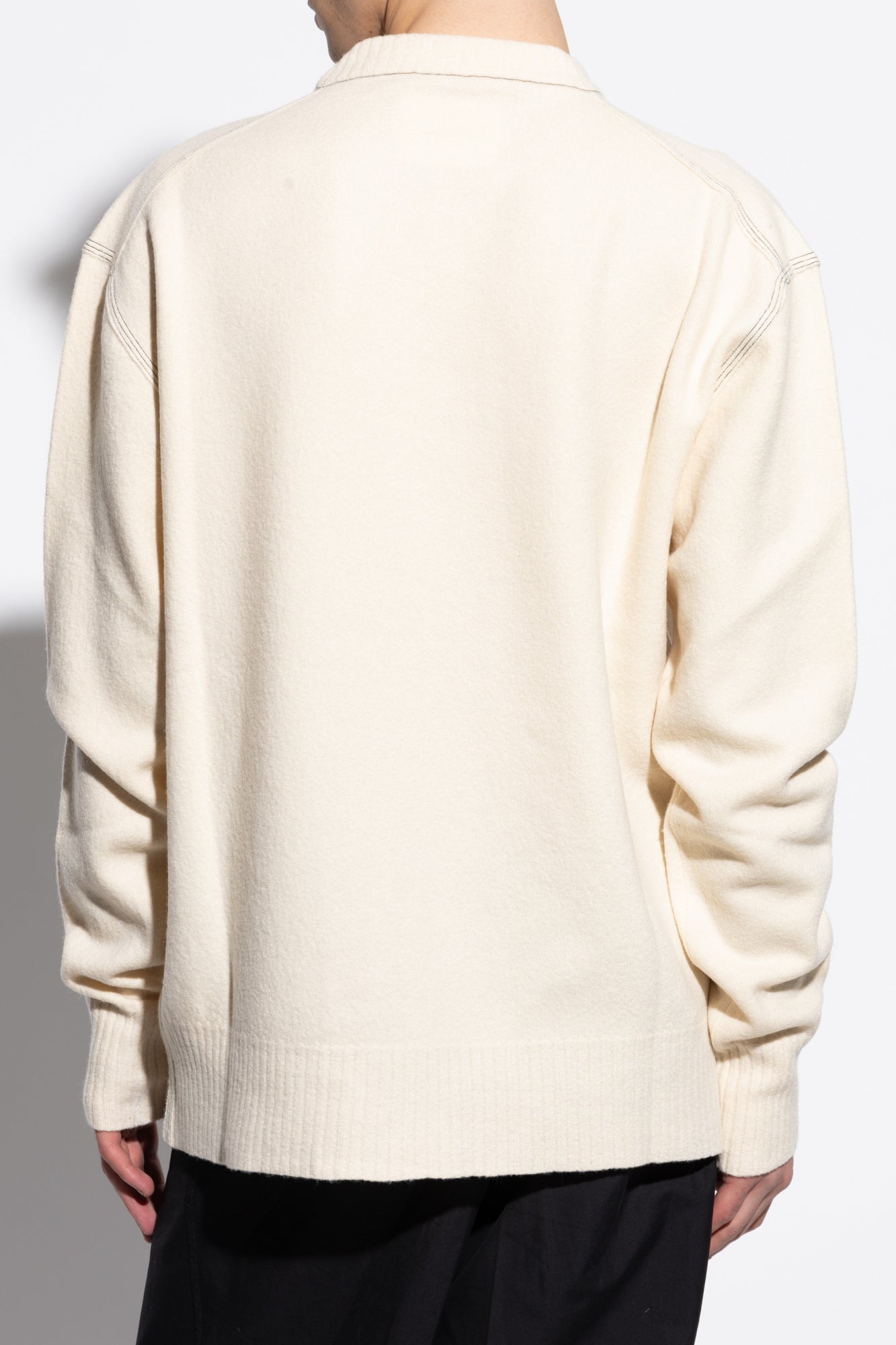 JIL SANDER cream Wool sweater J22GP0244 J14761-109