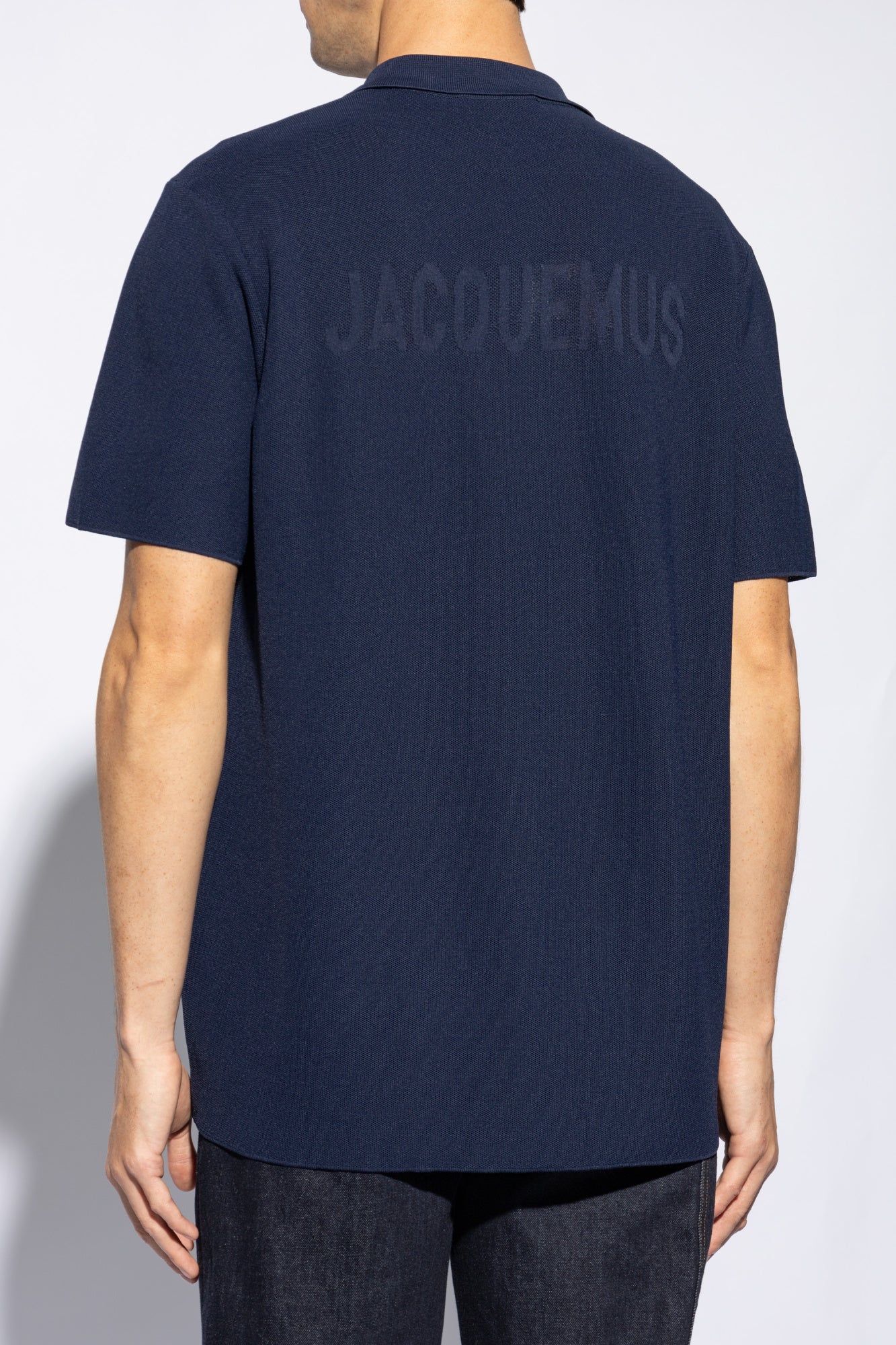 Jacquemus NAVY BLUE Jacquemus 'Maille' Polo 246KN296 2379-390