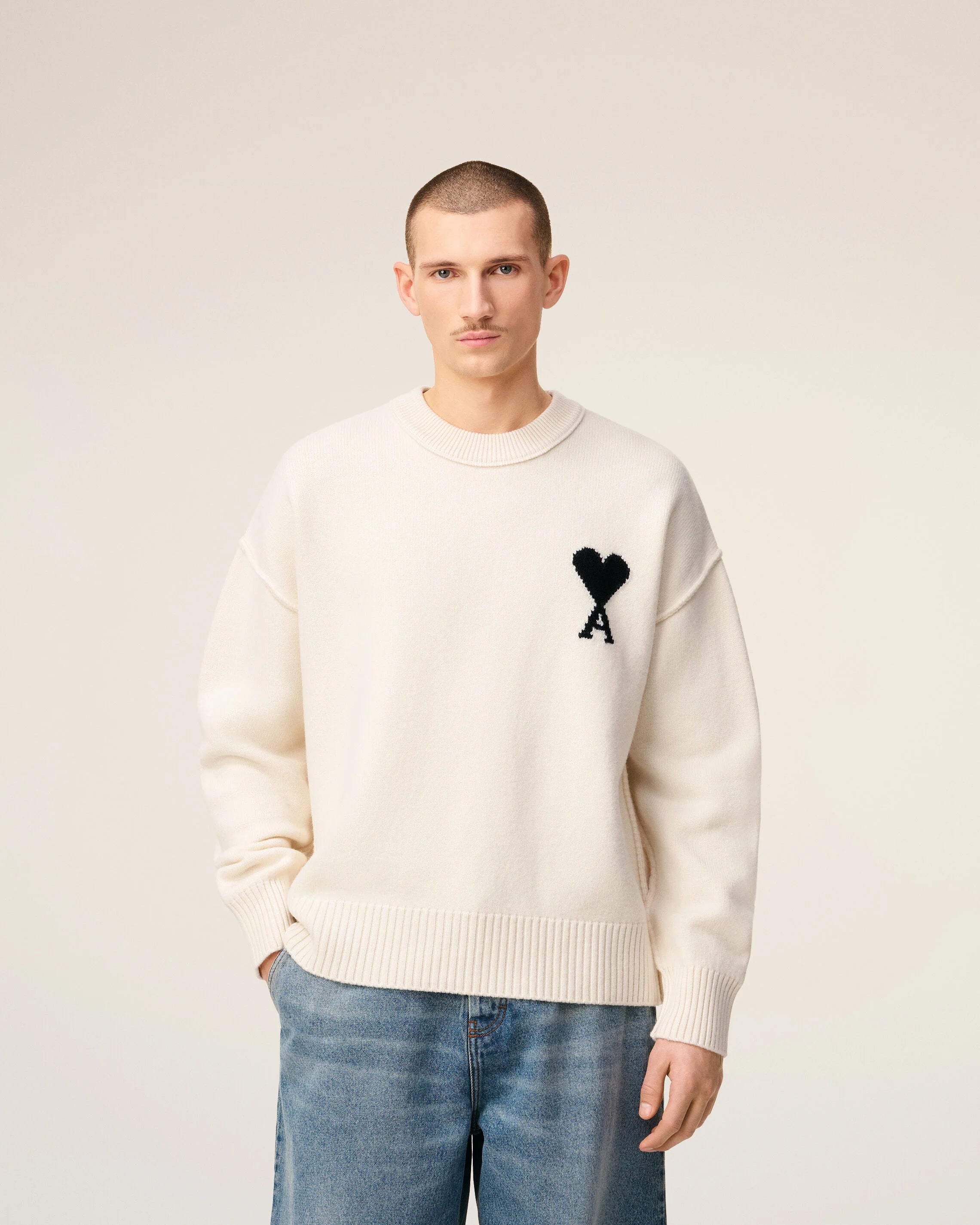 Ami de Coeur White Sweater