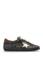 Golden Goose Brown ‘Super-Star Classic With List’ Sports Shoes