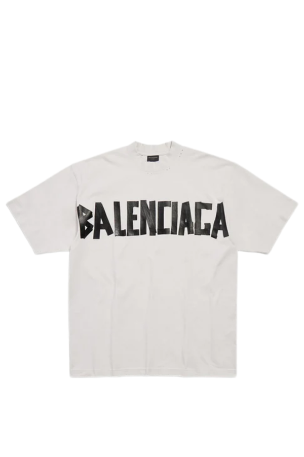 Balenciaga Футболка з логотипом біла — фото 1