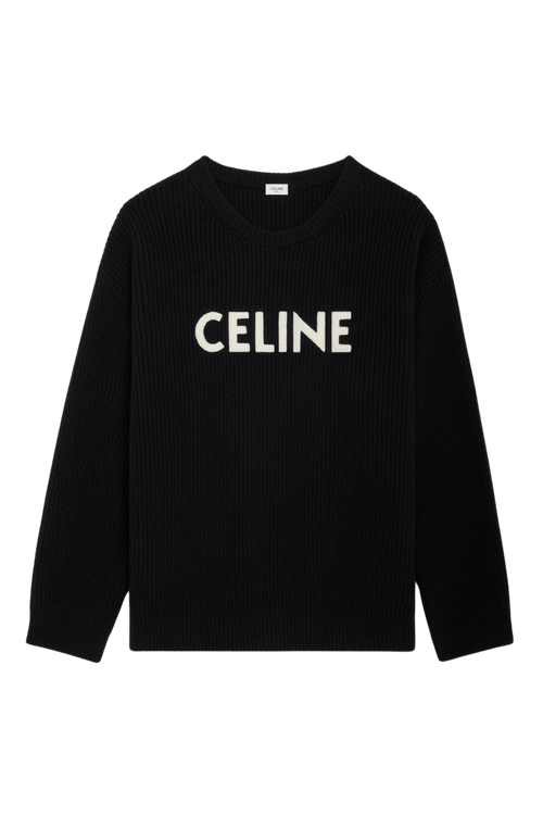 Celine Светр Оверсайз в рубчик 2A19R423P.38NO-BLACK