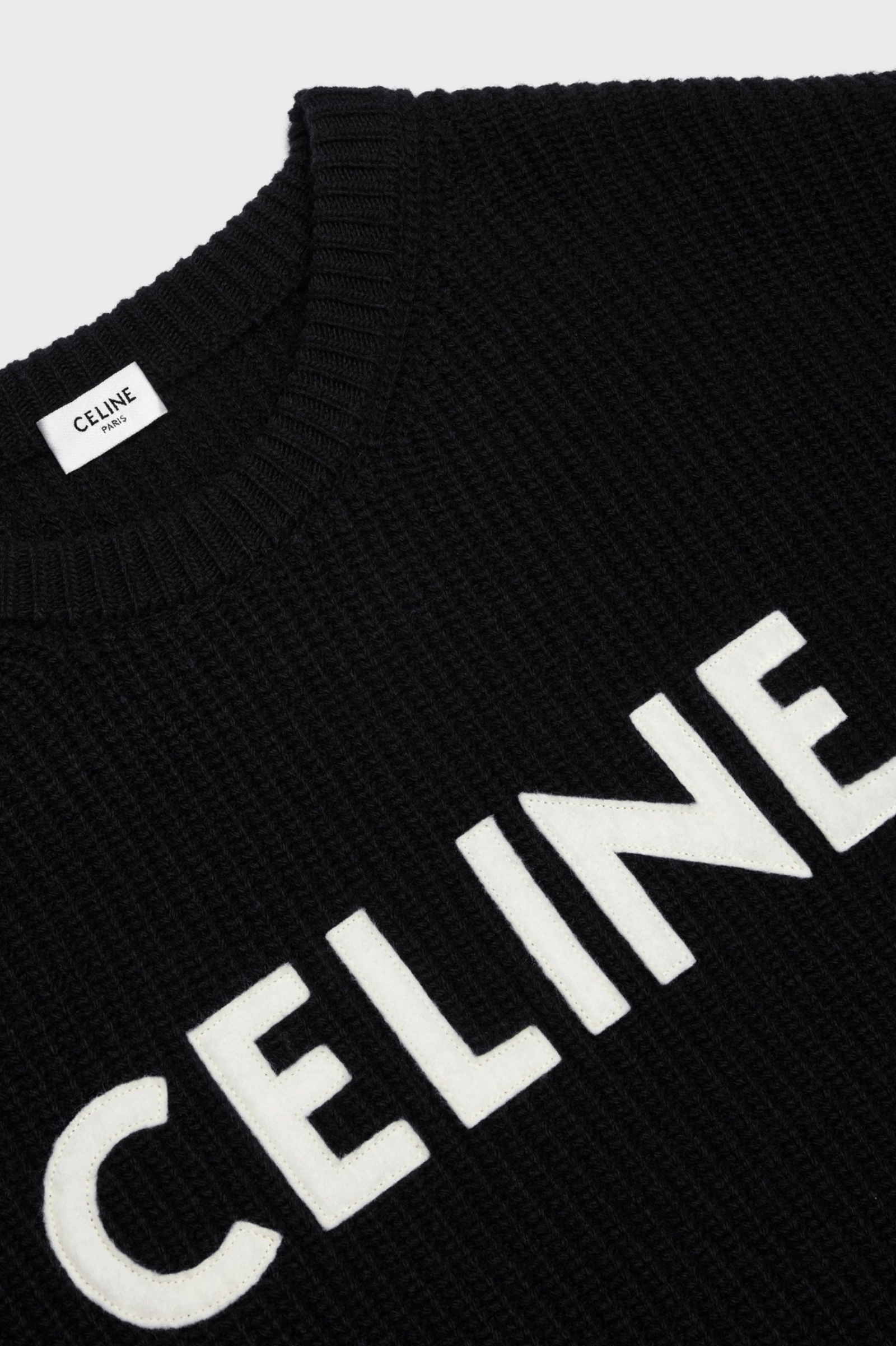 Celine Светр Оверсайз в рубчик 2A19R423P.38NO-BLACK