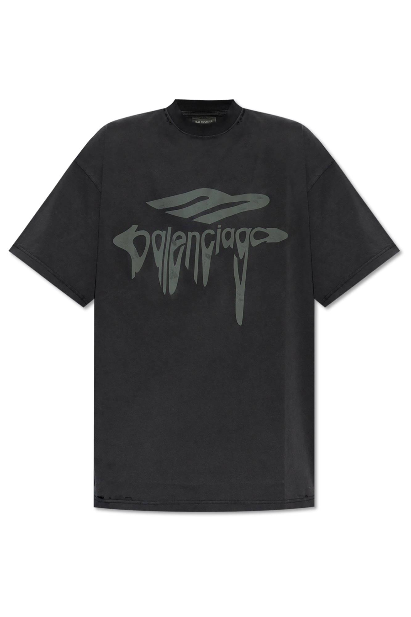 Balenciaga GREY T-shirt with logo 787349 TRVS8-1013