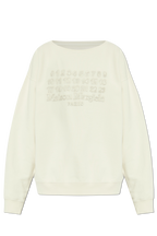 Maison Margiela cream Sweatshirt with logo S50GU0230 M25017-103