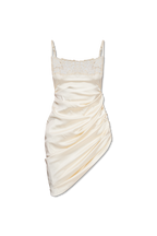 Jacquemus cream ‘Saudade’ slip dress 233DR079 1495-110