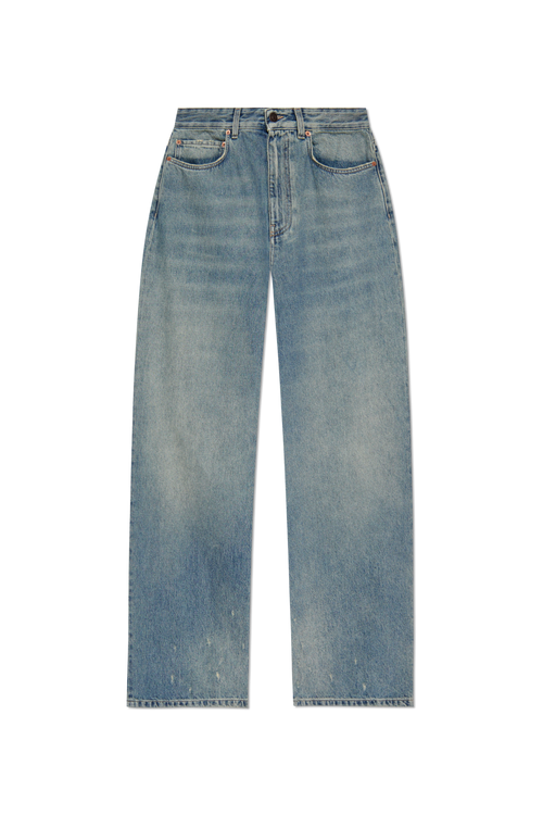 Balenciaga BLUE Drop-crotch pants