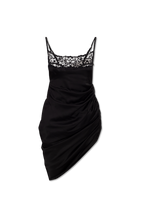Jacquemus BLACK ‘Saudade’ slip dress 233DR079 1495-990