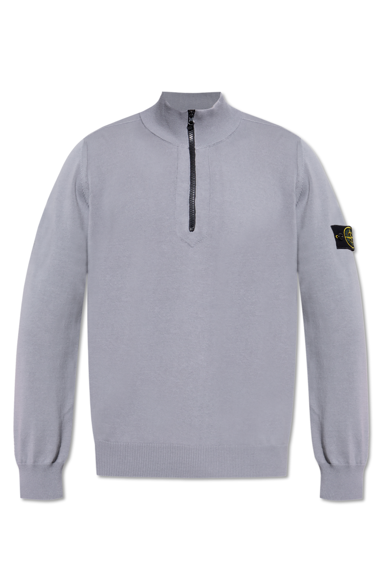 Stone Island GREY Sweater with stand-up collar K1S155100063 S00B2-V0024