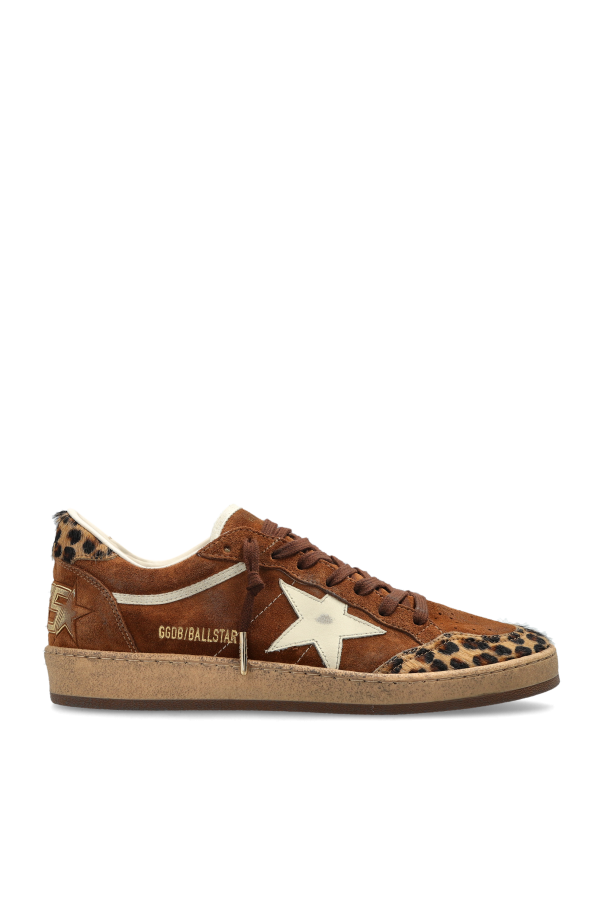 Golden Goose Brown 'Ball Star' Sports Shoes