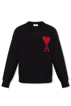 Ami Alexandre Mattiussi BLACK Wool sweater  BFUKS006 018 M-009