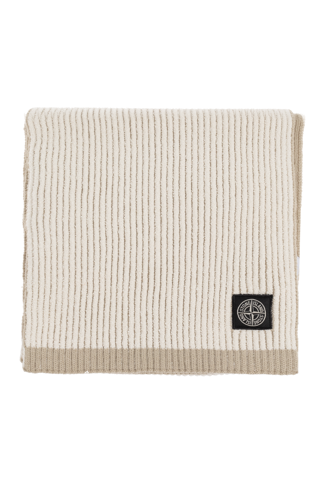 Stone Island
Stone Island cream Scarf with logo patch