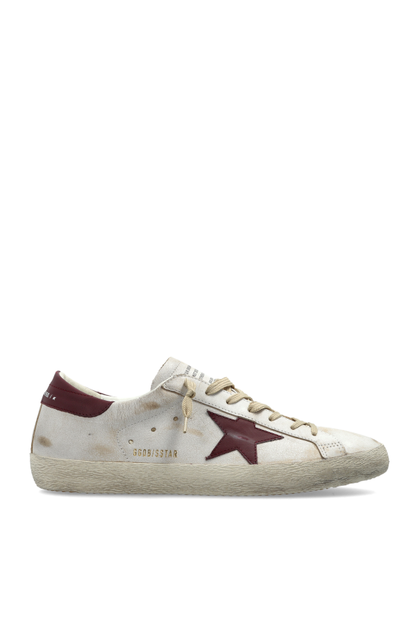 Golden Goose Cream ‘Super-Star’ Sports Shoes