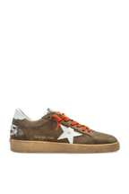 Golden Goose Brown ‘Ball Star’ Sports Shoes