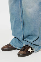 Golden Goose Brown ‘Super-Star Classic With List’ Sports Shoes