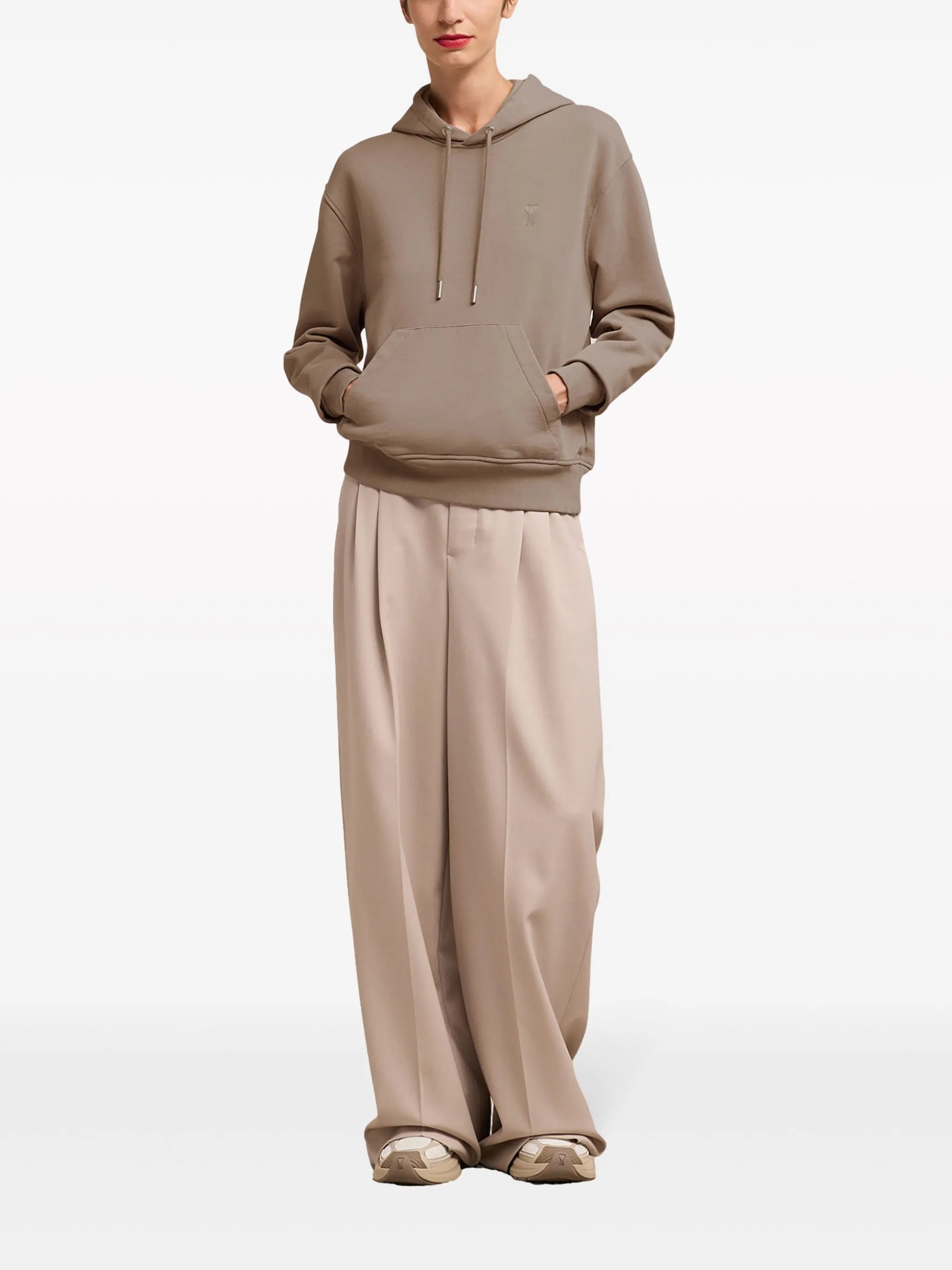 AMI Худі коричневий; бежевий купити в Україні | оригінал | ціна | інтернет-магазин Cinq.com.ua 3