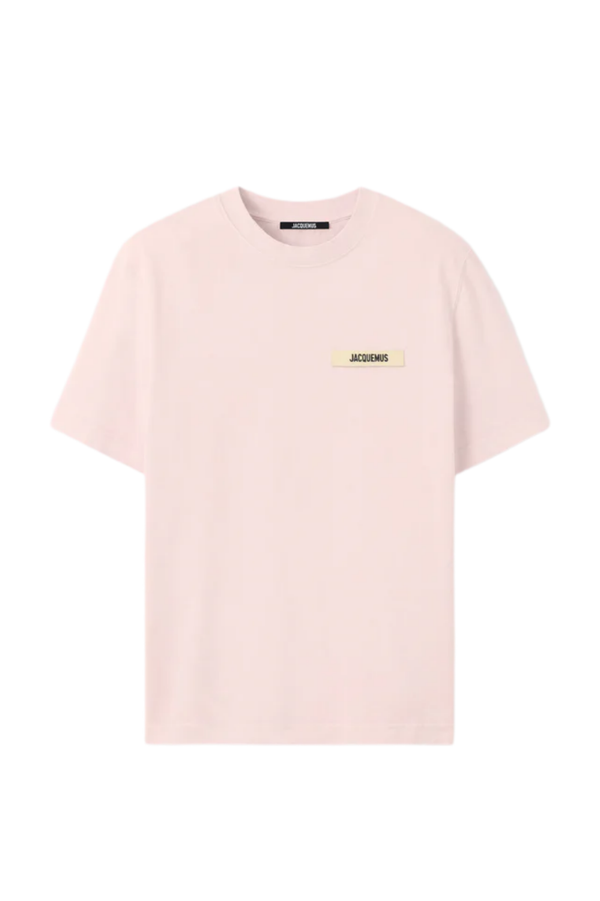 Jacquemus Футболка з логотипом Gros Grain рожева
