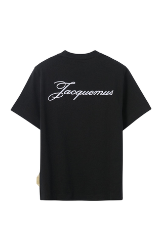 The Logo t-shirt Short-sleeve t-shirt with embroidered logos Black