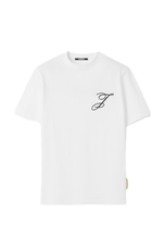 The Logo t-shirt Short-sleeve t-shirt with embroidered logos White