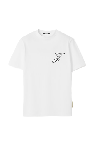 The Logo t-shirt Short-sleeve t-shirt with embroidered logos White