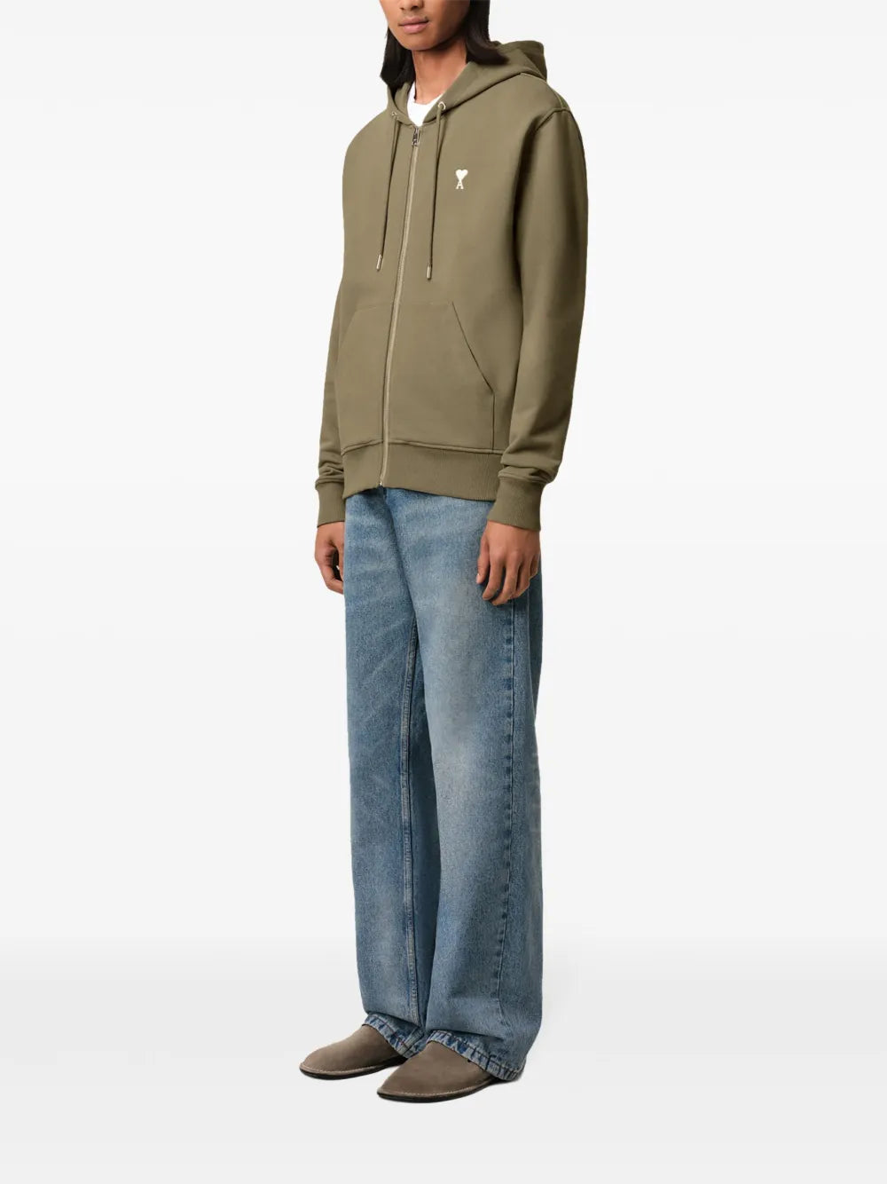 ami-paris-zip-hoodie-ami-de-coeur-green-ss25-HSW260-730-375
