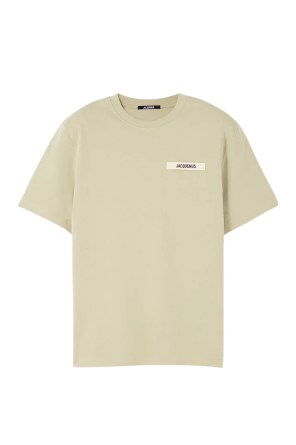 Jacquemus Футболка з логотипом Gros Grain хакі