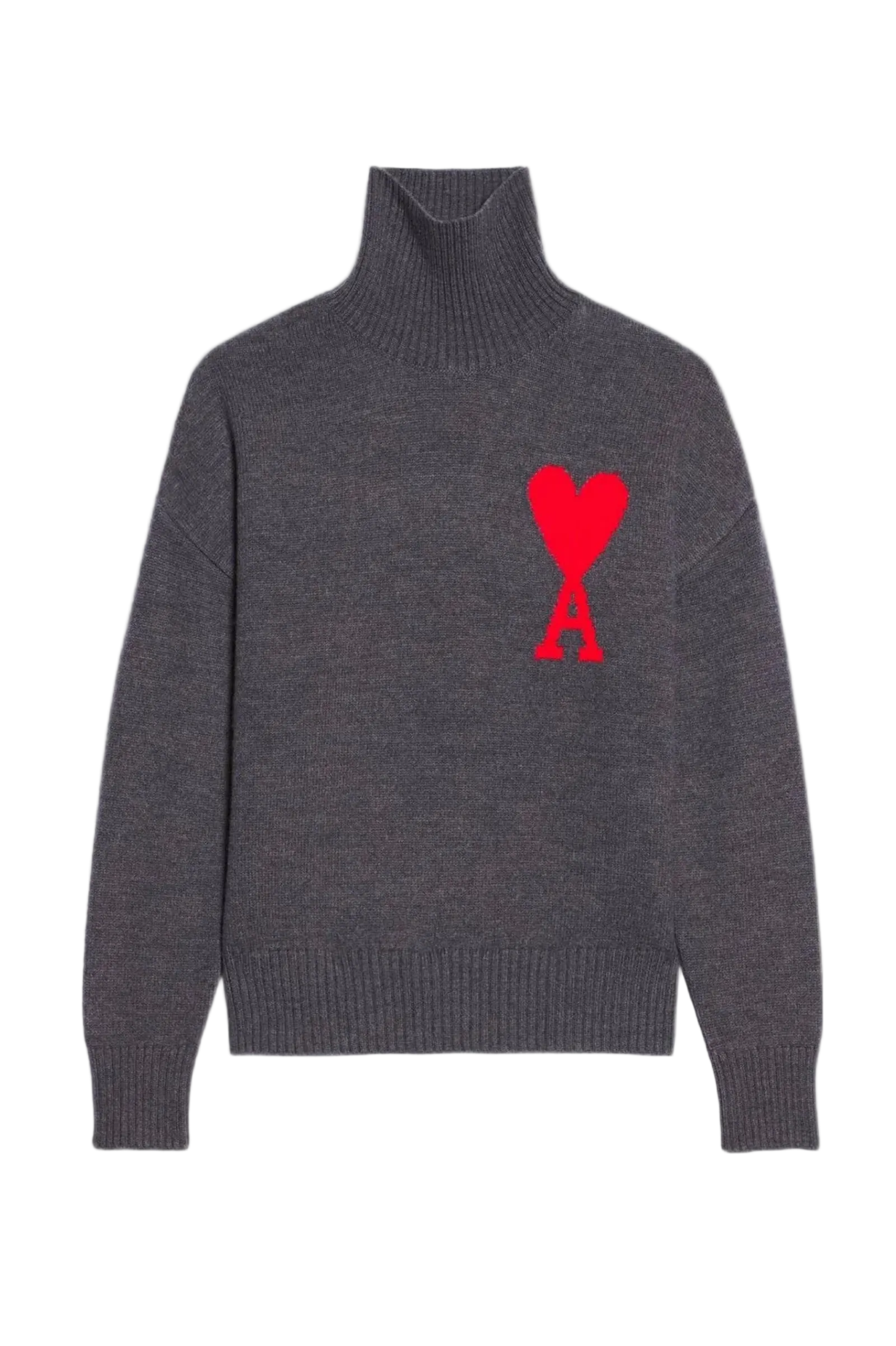 Ami Paris Gray Sweater with logo 02763633