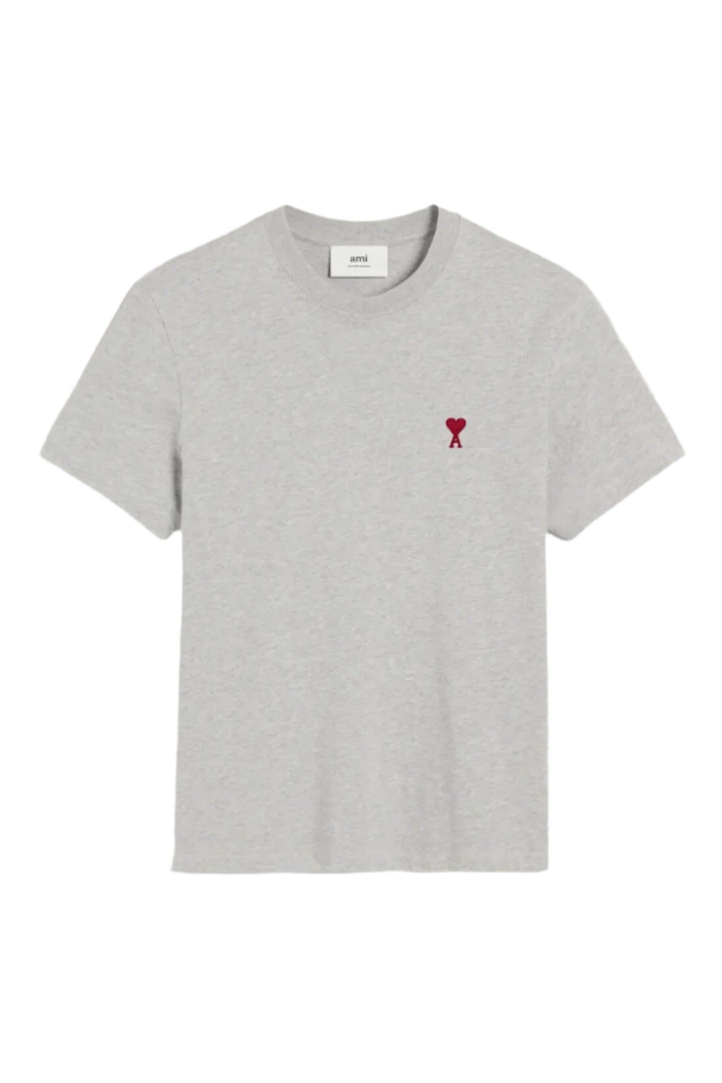 Ami Paris Футболка з монограмою Ami De Coeur сіра