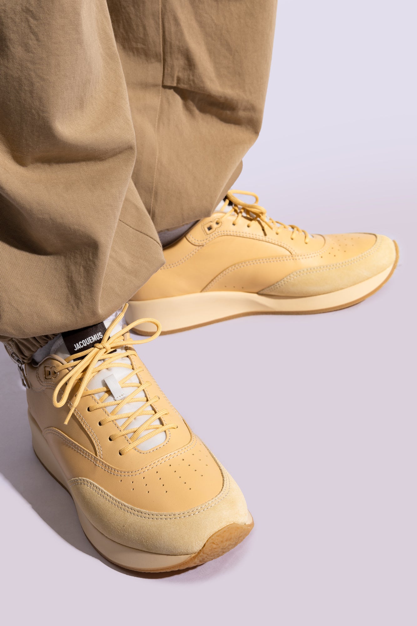 Jacquemus YELLOW ‘Daddy’ sports shoes 245FO098 4316-205