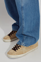 Golden Goose Beige ‘Super-Star Classic With List’ Sports Shoes