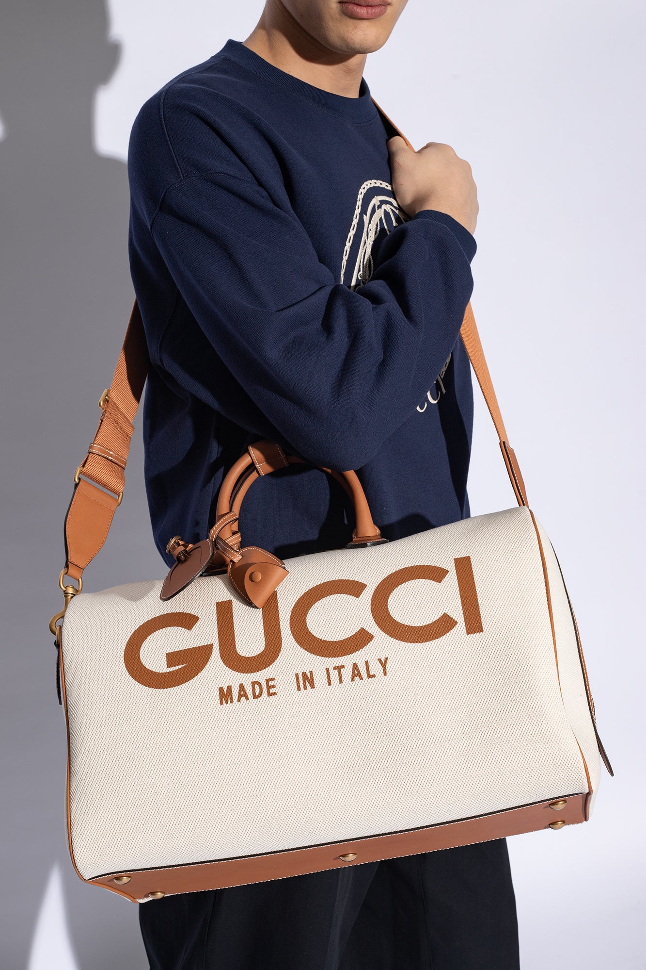 Gucci cream Travel bag with logo 771178 FACSX-8642