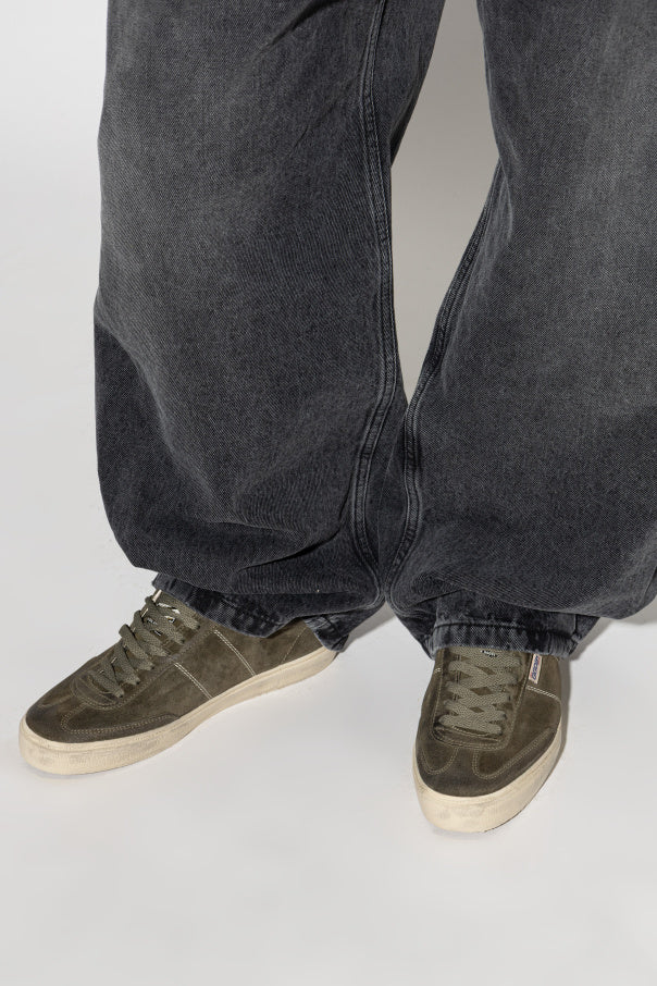 Golden Goose Green 'Soul Star' Sports Shoes