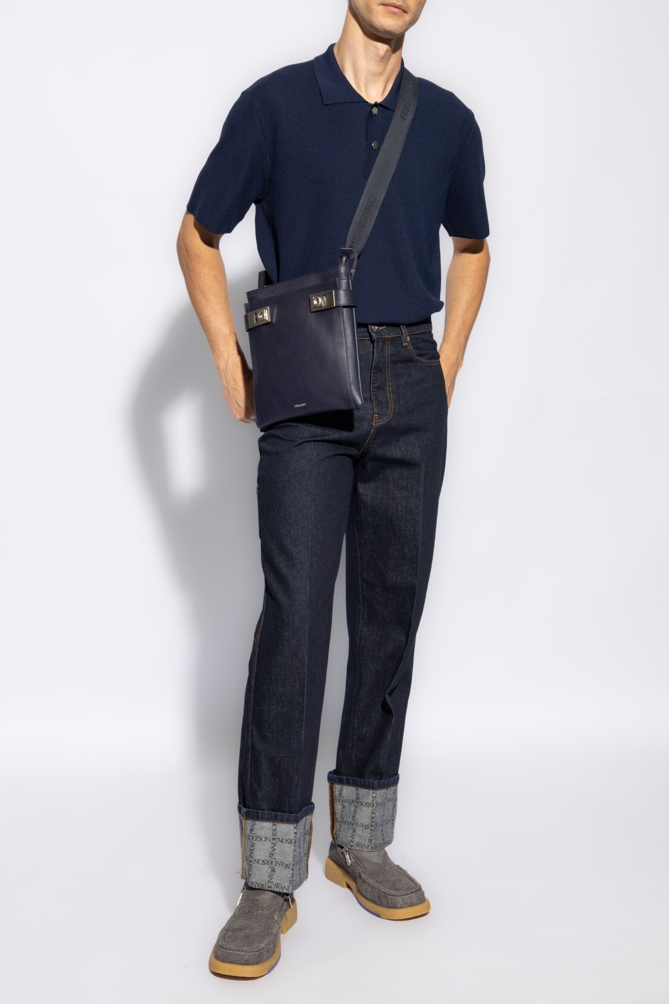 Jacquemus NAVY BLUE Jacquemus 'Maille' Polo 246KN296 2379-390