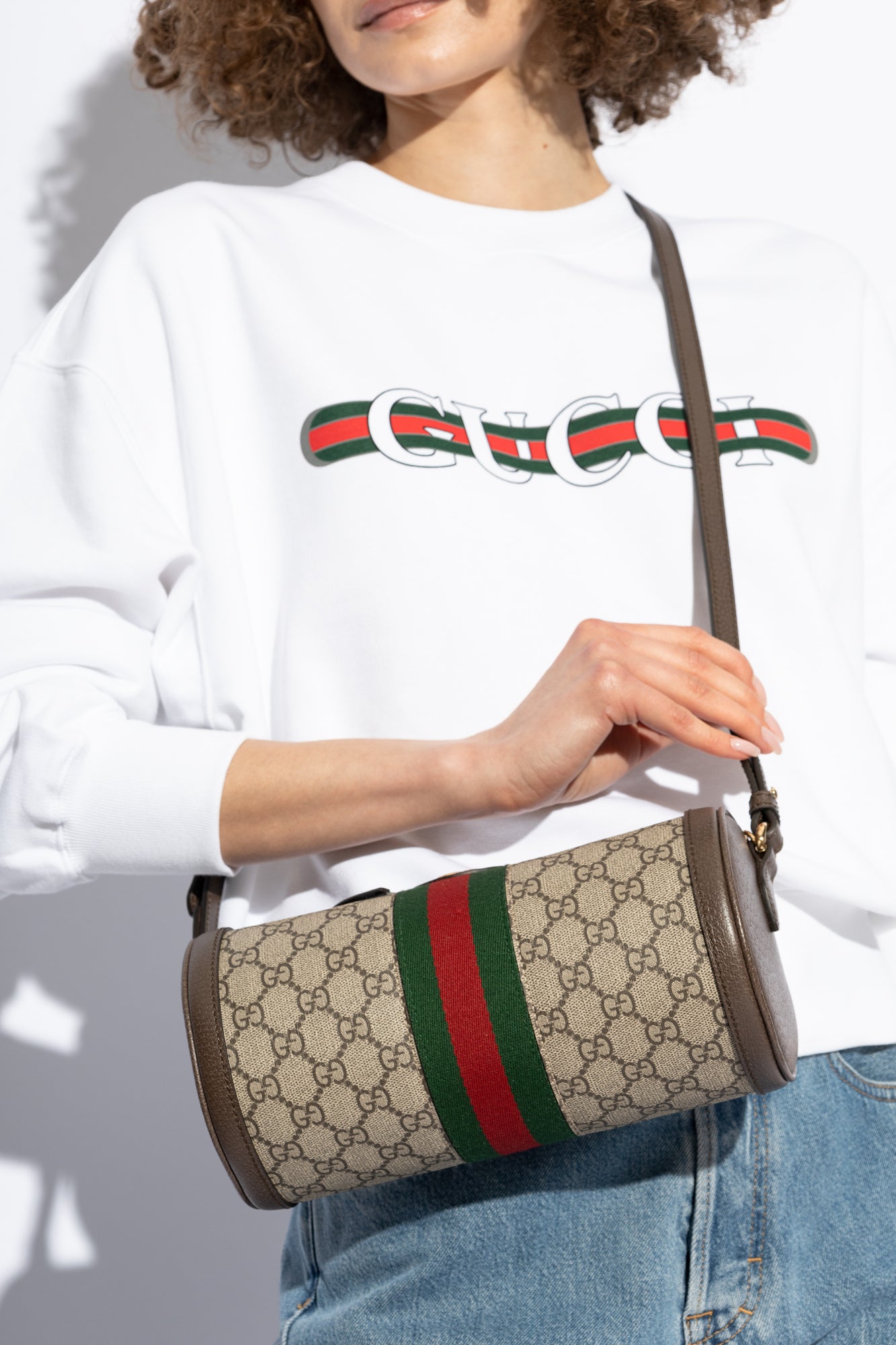 Gucci beige Shoulder bag with monogram 795194 96IWG-8745