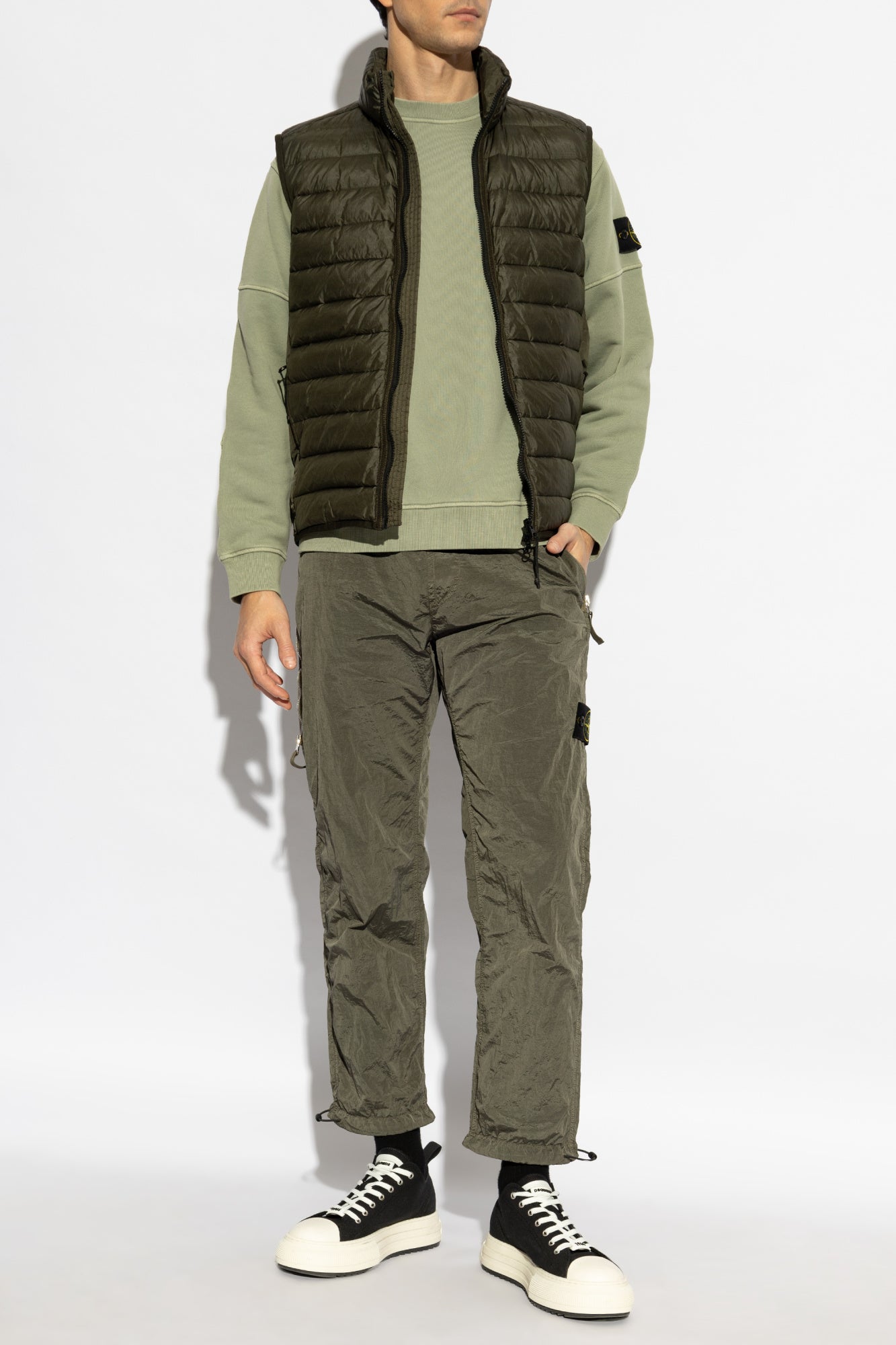 Stone Island GREEN Sweatshirt with Logo K1S156100032 S0045-V0155
