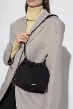 JIL SANDER BLACK ‘Dumpling’ bucket bag J07WG0027 P4860-001