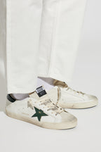 Golden Goose White ‘Super-Star Classic With List’ Sports Shoes