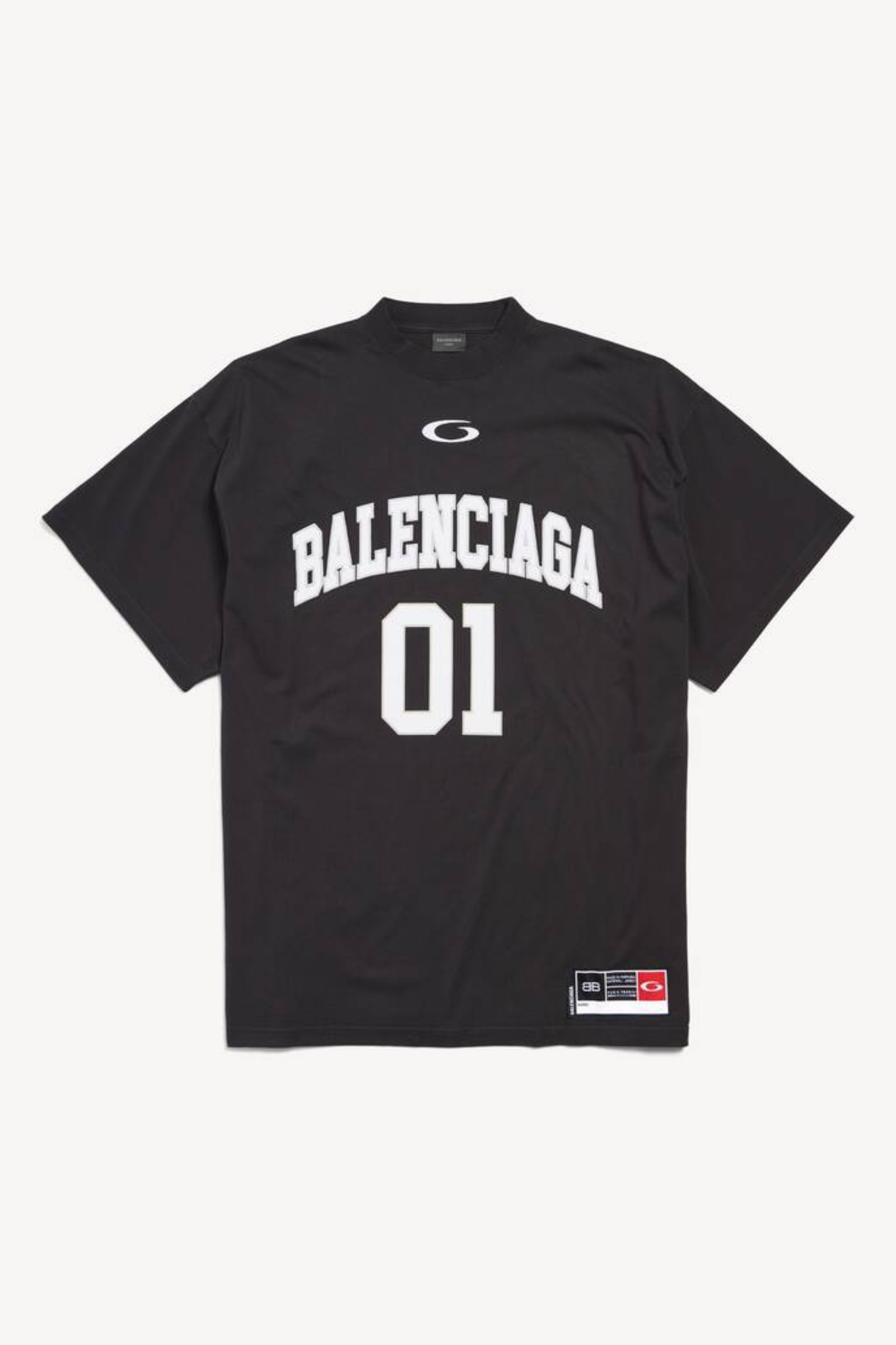 Balenciaga Short Sleeve T-shirt Logo Black | Auction 787349TRVW91055