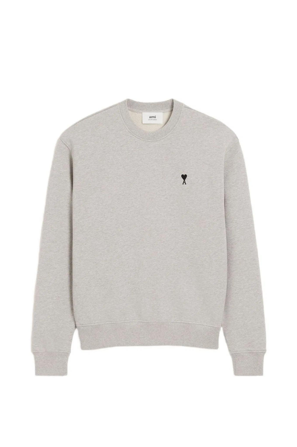 Ami Paris Gray Sweatshirt with logo 05963750