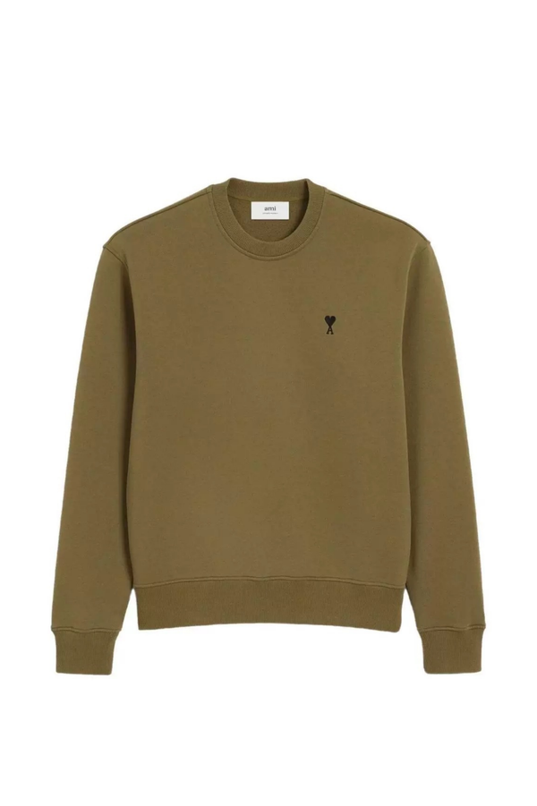 Ami Paris Green Sweatshirt with logo 05963751
