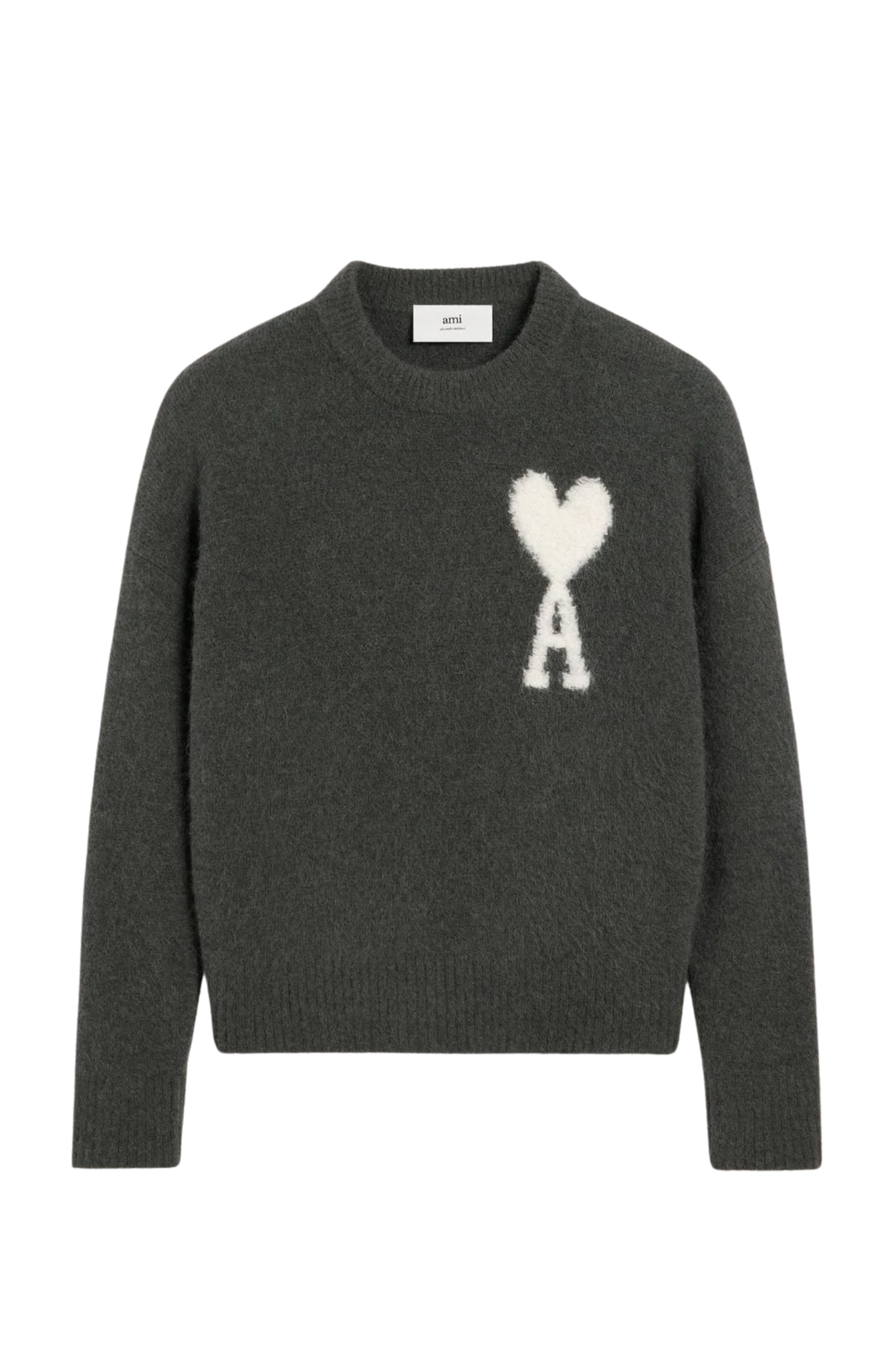 Ami Paris Grey Sweater with Off White logo 02763647