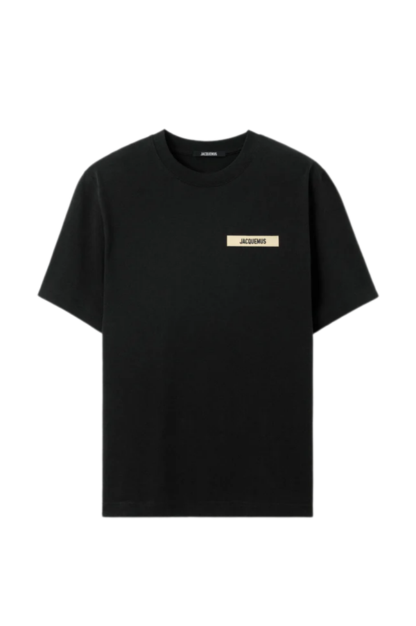 Jacquemus Футболка з логотипом Gros Grain чорна