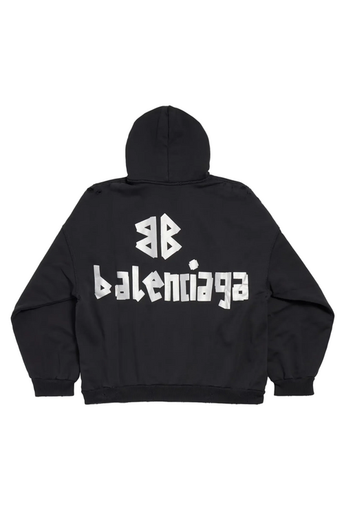 Balenciaga Худі з логотипом чорне — фото 2
