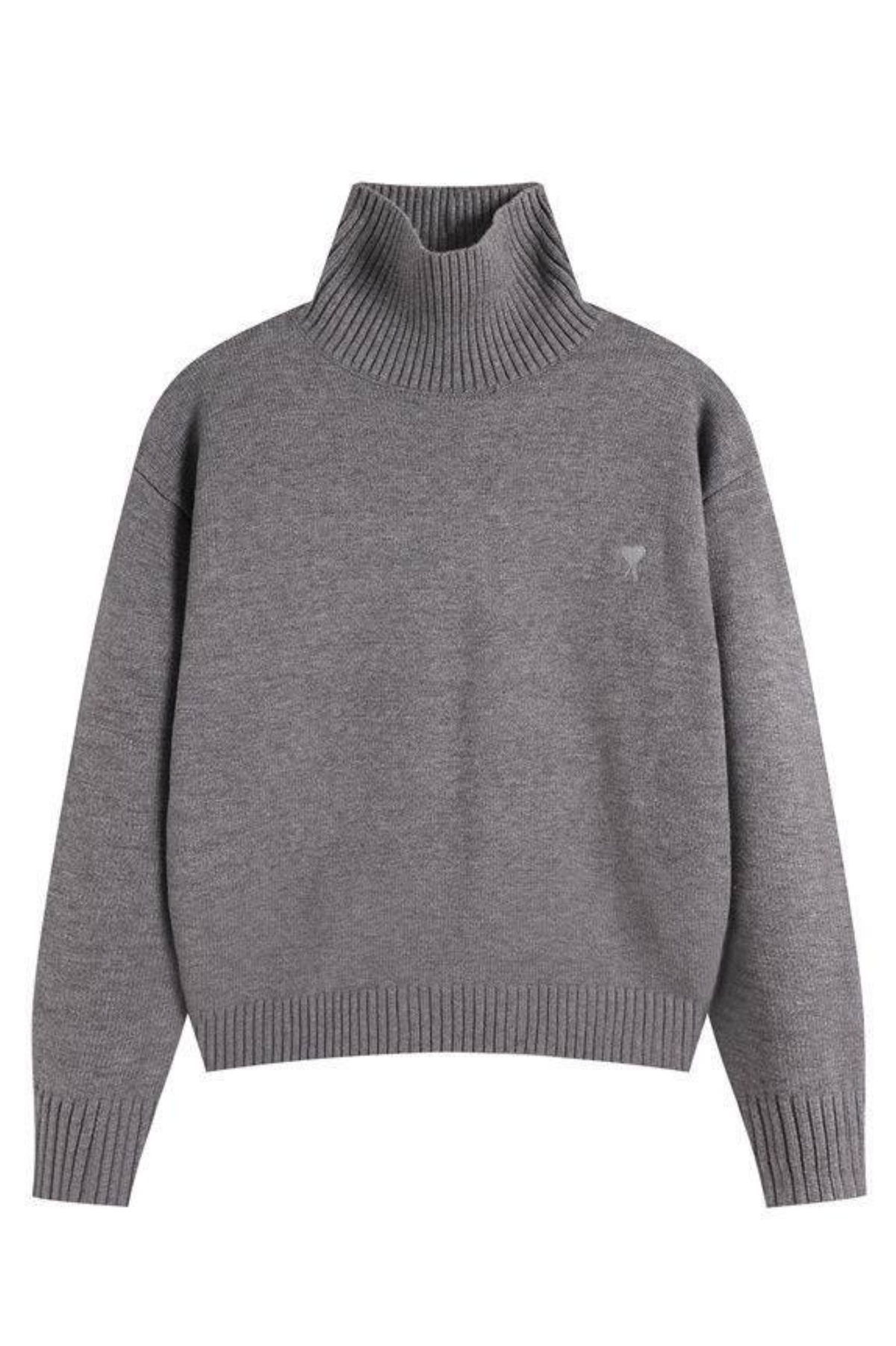 ami-paris-gray-sweater-with-logo-027636310