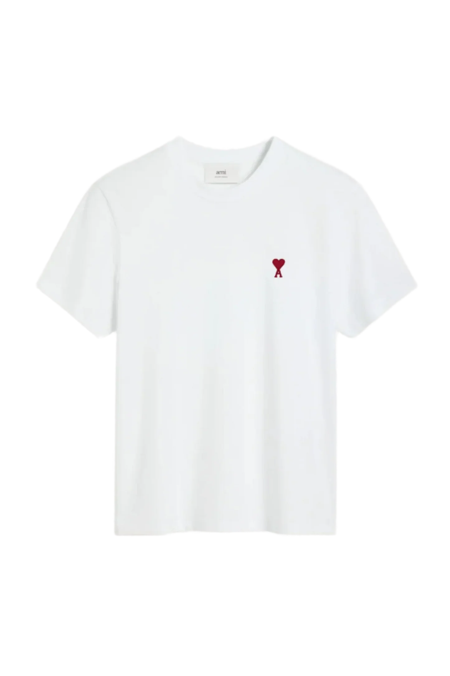 Ami Paris Футболка з монограмою Ami De Coeur біла