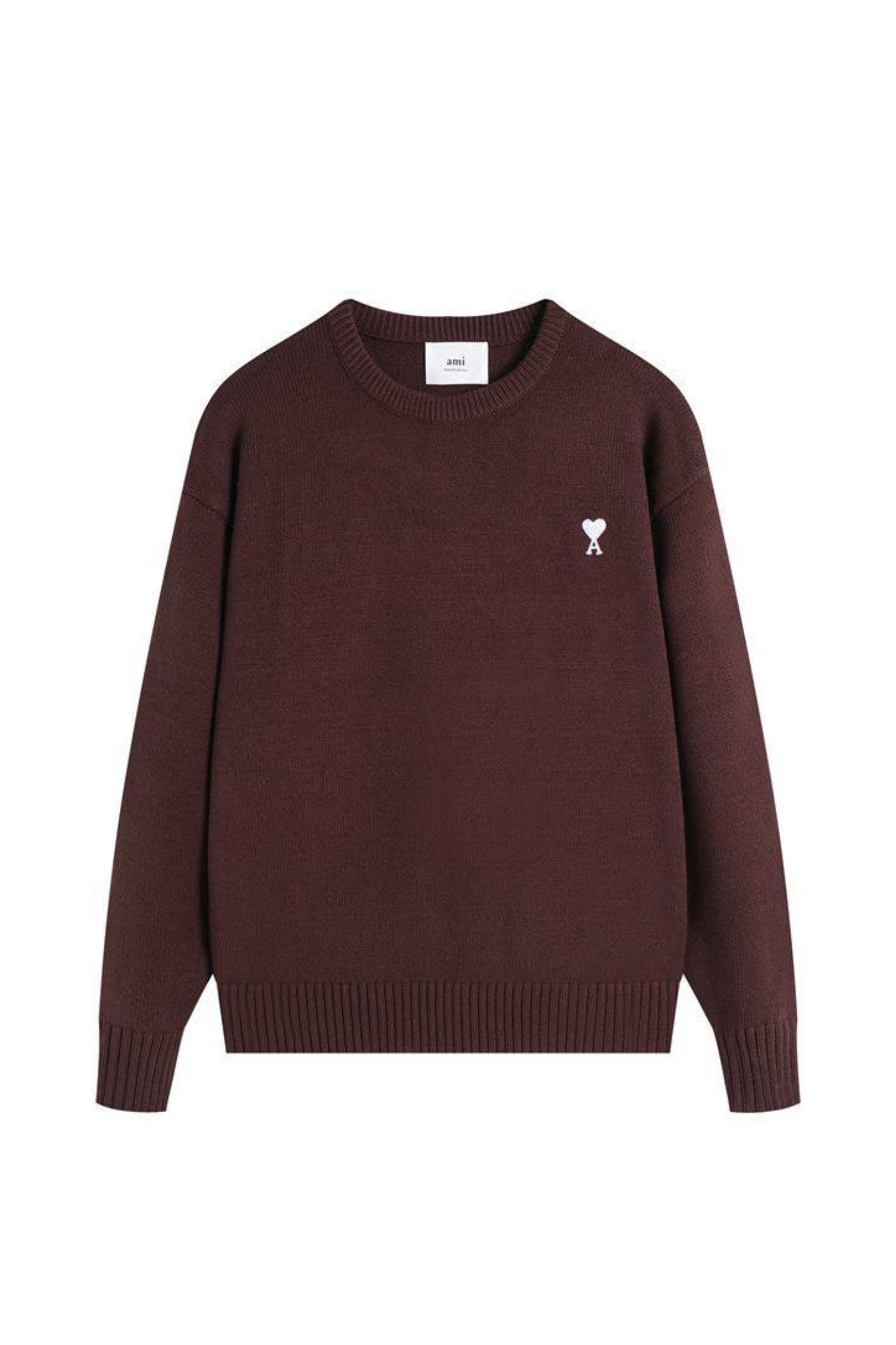 ami-paris-gray-sweater-with-logo-027636318